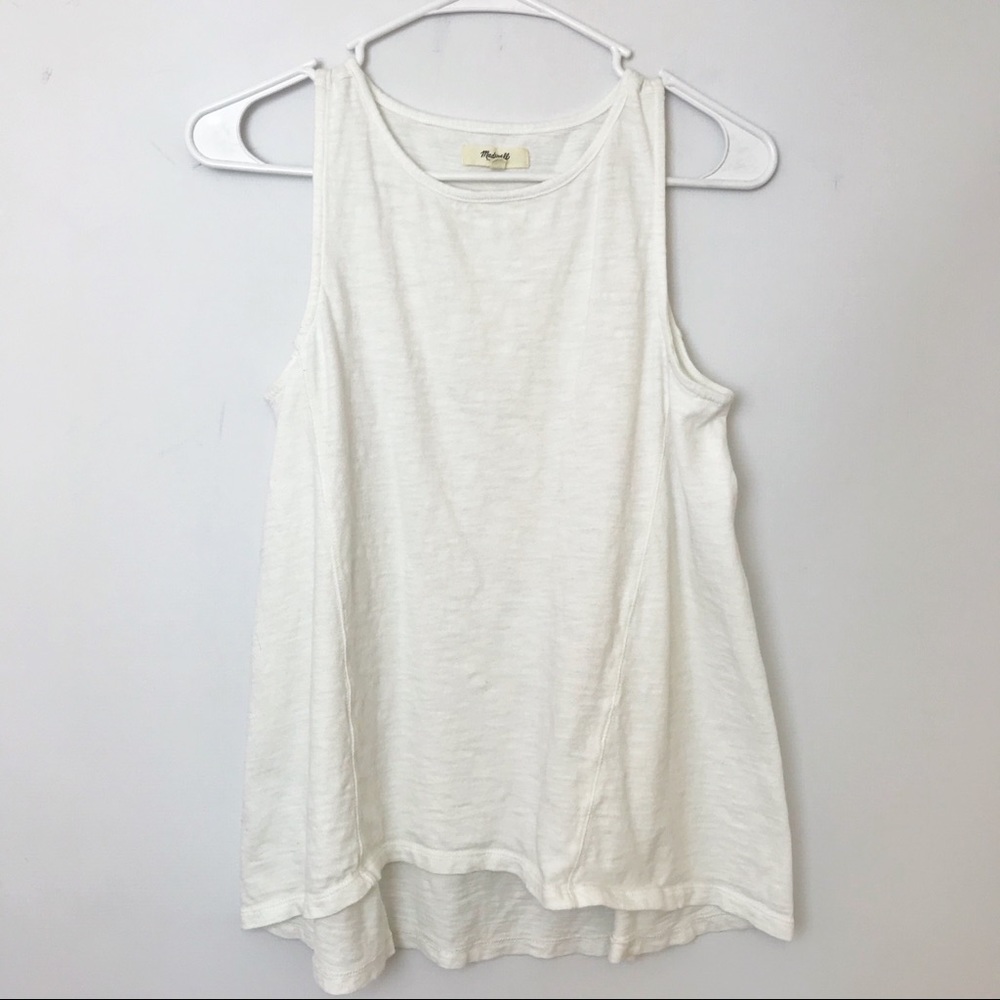 MADEWELL | Basic White Cream Layering Tank XS